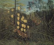 Henri Rousseau, In a Tropical Forest.Struggle between Tiger and Bull